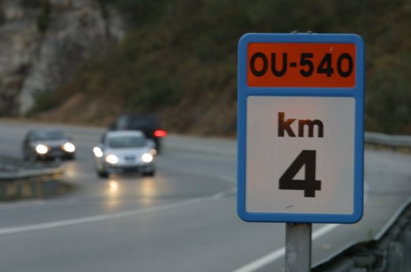  La actual carretera OU-540 entre Ourense, Celanova y Portugal. (Foto:  Xesús Fariñas)
