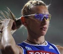 La atleta griega Fani Halkia (Foto: EFE)
