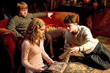 Fotograma de la próxima entrega de Harry Potter.