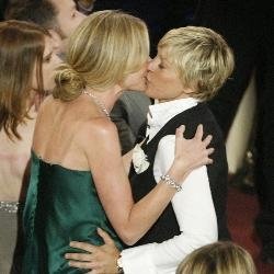 Ellen DeGeneres y su novia  Portia de Rossi.