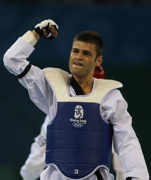 Ramos tras vencer al judoka brasileño. (Foto: M. Sayao)