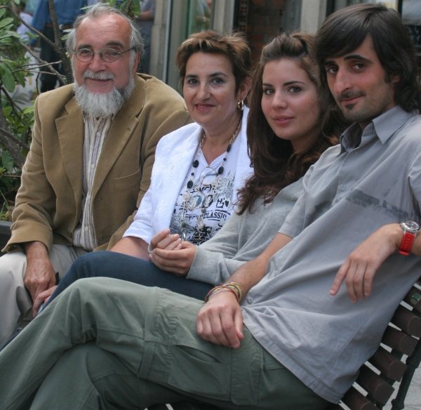  Los artistas José Rodríguez, Rosa, Brigitte y Asier Félix.