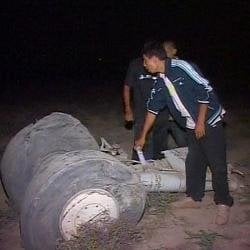 Una rueda del avión accidentado. (Foto: agencias)
