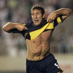 El delantero de Boca Juniors Martín Palermo.