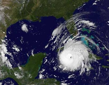Imagen de satélite que muestra el huracán 'Gustav' (Foto: EFE)