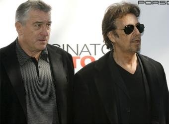 Robert De Niro y Al Pacino presentan su nueva película en Madrid. (Foto: EFE)