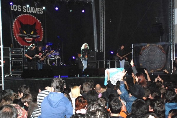 Los Suaves, en el concierto de O Barco.