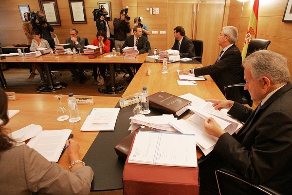 Un momento de la reunión del Consello de la Xunta. (Foto: Ana Varela )
