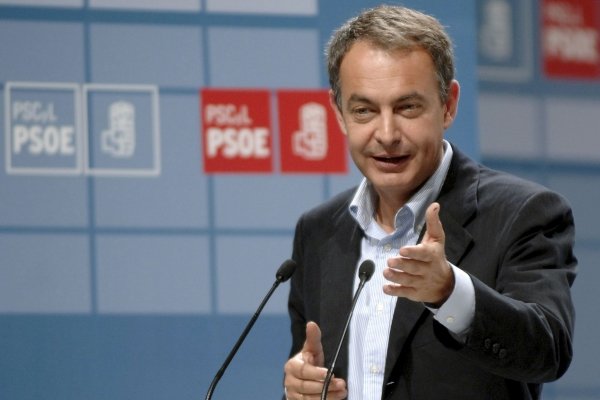 José Luis Rodríguez Zapatero, durante su intervención. (Foto: Nacho Gallego)