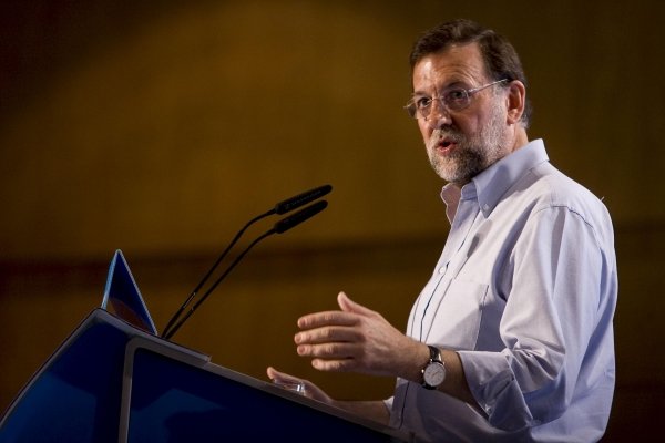 Mariano Rajoy, durante su intervención. (Foto: EFE)
