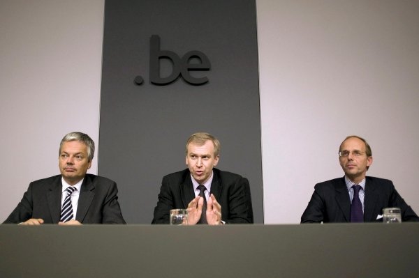 Reynders, Lerme y Frieden, en rueda de prensa. (Foto: Jorge Dirkx)