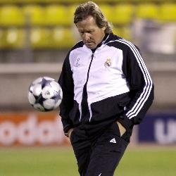Bernd Schuster, durante un entrenamiento del equipo.
