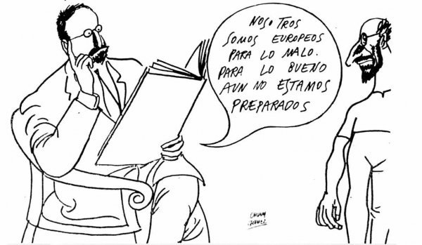 TIEMPOS  (3) Dibujo de Chummy Chúmez publicado en La Región en 198.  