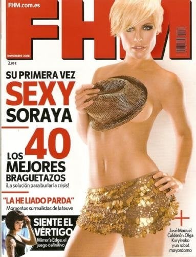 Soraya Arnelas, en la portada de FHM.