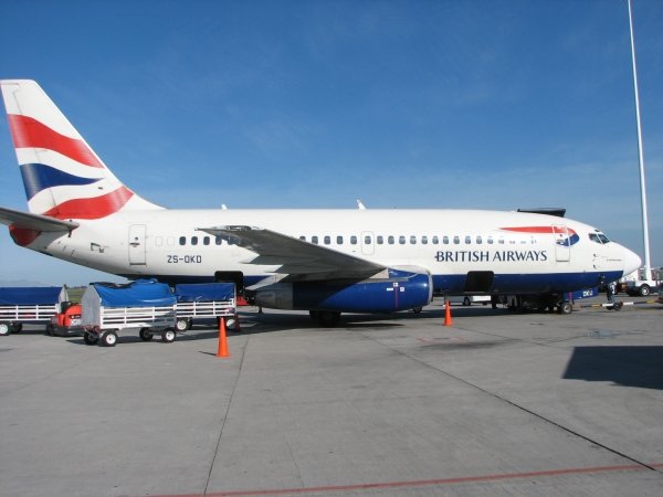 Avión de la flota de British Airways.