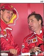  Michael  Schumacher y Jean Todt
