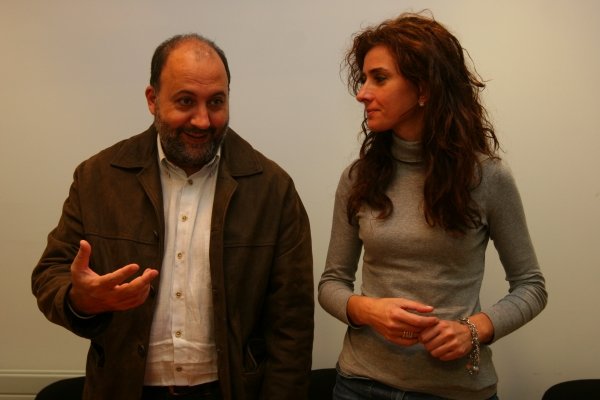 El teniente de alcalde, Alexandre Sánchez Vidal y la concejala de Termalismo, Marta Arribas. (Foto: Xesús Fariñas)