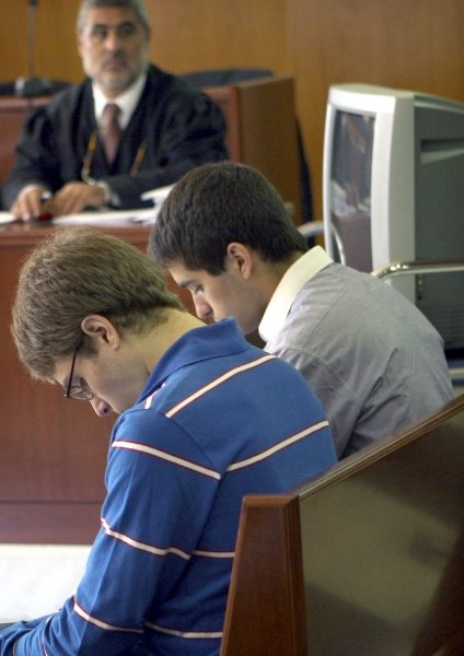 Imagen de archivo de los jóvenes durante el juicio.