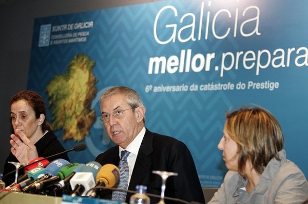Emilio Pérez Touriño y Carmen Gallego. (Foto: Xoán Crespo)