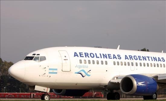 Uno de los aviones de Aerolineas Argentinas.