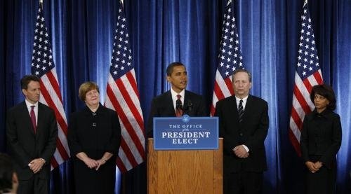 Obama, durante la presentación de los miembros de su equipo.