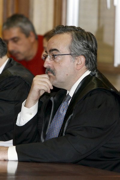 El juez Calamita, durante el juicio. (Foto: J.F. Moreno)