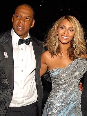 El rapero Jay-Z y Beyoncé.