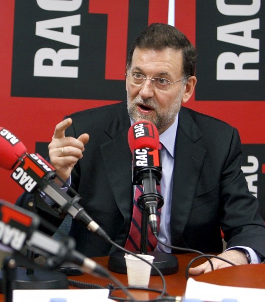 Mariano Rajoy, durante la entrevista. (Foto: Diego Crespo)