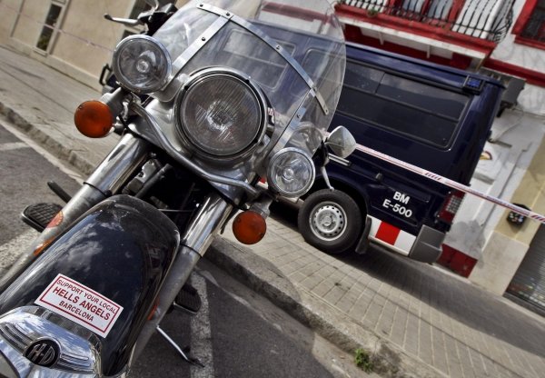 Imagen de una Harley Davison, propiedad de uno de los 'Ángeles del Infierno'. (Foto: Alberto Estévez)