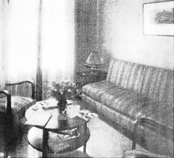 La sala de espera de la clínica, en el año 1934. 