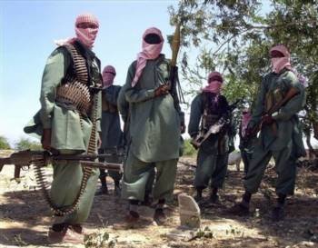 Miembros de la milicia de Al Shabab.