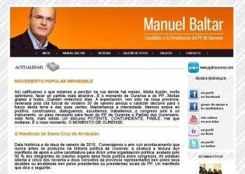 Página web de José Manuel Baltar.