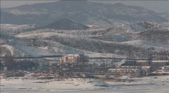 Vista del pueblo de Gaepung-gun, en el lado norcoreano de la Línea de Demarcación Militar de la Zona Desmilitarizada. (Foto: Jeon Heon-Kyun)