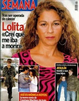 Lolita, en la portada de la revista Semana.