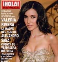 Valeria Rivera, en la portada de la revista '¡Hola!'.