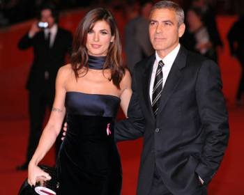Elisabetta Canalis y George Clooney. (Foto: Archivo)
