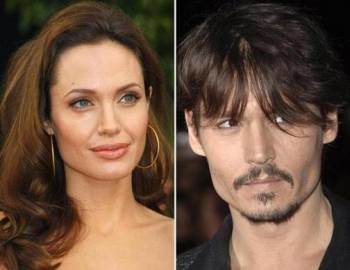 Angelina Jolie y Johnny Depp.