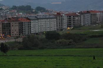 Vista de la Finca Santamarina, donde el Concello tiene la parcela. (Foto: José Paz)