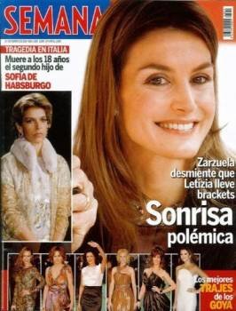 La princesa Letizia, en la portada de la revista Semana.