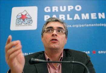 El portavoz del Grupo Parlamentario del BNG, Carlos Aymerich.