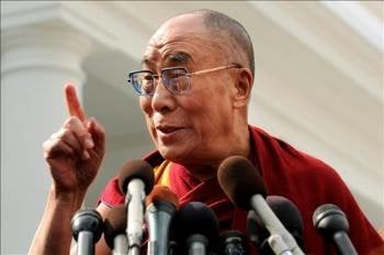 El Dalai Lama, tras la reunión. (Foto: EFE)