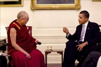El Dalai Lama y Barack Obama, durante su reunión. (Foto: Pete Souza)