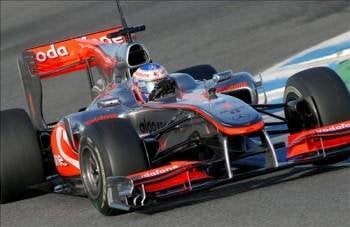 El piloto británico de la escudería McLaren Jenson Button. (Foto: Jaro Muñoz)