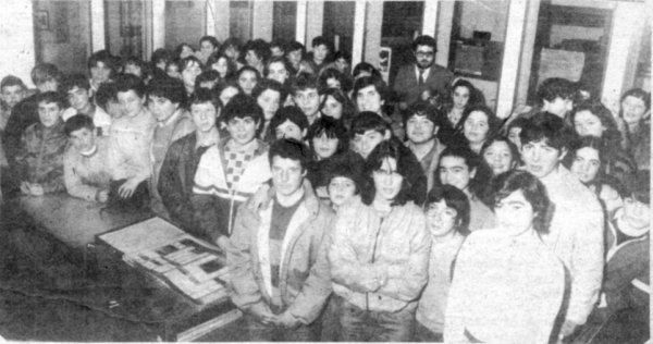 Alumnos del Colegio Público de Maceda.