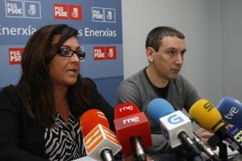 María Quintas y Eladio Osorio, en la rueda de prensa. (Foto: MIGUEL ÁNGEL)