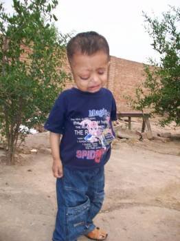 Alí Asgar, el niño paquistaní con un tumor cerebral. (Foto: H.S.)