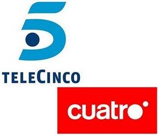 Logotipos de Telecinco y Cuatro.