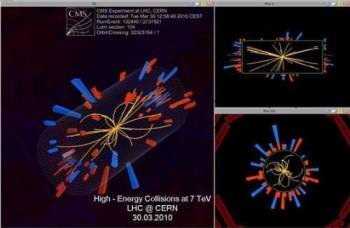 Gráficos de la actividad del colisionador. (Foto: CERN)