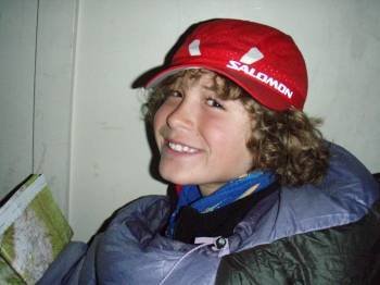 El joven escalador Jordan Romero.