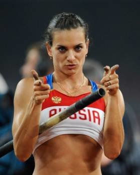  La atleta rusa Yelena Isinbayeva.
